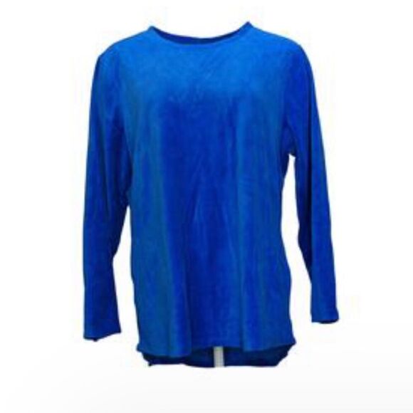 Denim & Co. Active Regular Velour Tunic - Picture 2 of 3